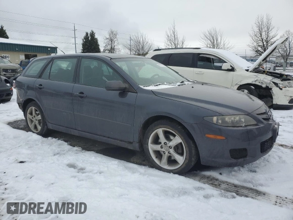 2007 Mazda 6 S Sport VE with VIN 1YVHP82D275M02784, listed as a Copart auction lot 44386295 with 138,087 mi miles and Salvage Title. Bid and sale history available at carsss.com. Image 4.