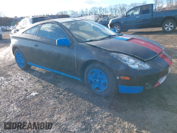 2000 Toyota Celica GT with VIN JTDDR32TXY0061397, listed as a IAAI auction lot 41264249 with 256,280 mi miles. Bid and sale history available at carsss.com. Image 1.