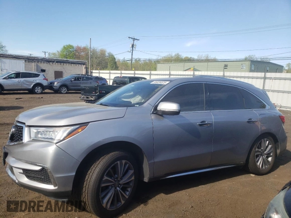 2017 Acura MDX Technology with VIN 5FRYD4H53HB034816, listed as a Copart auction lot 55026525 with 212,102 mi miles and Salvage Title. Bid and sale history available at DreamBid. Image 1.