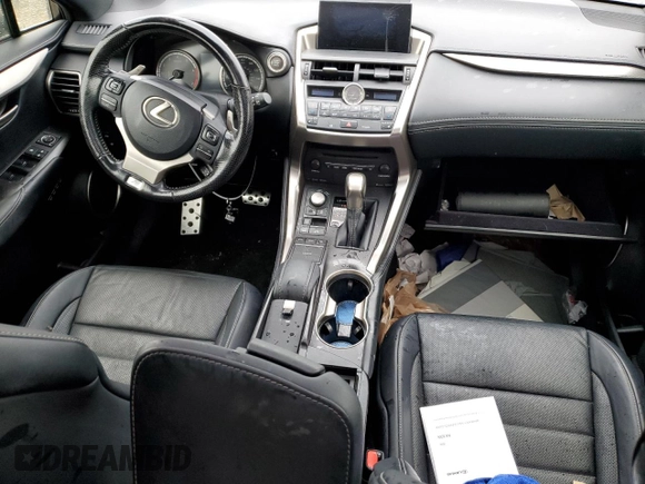 2016 Lexus NX 200t with VIN JTJYARBZXG2026374, listed as a Copart auction lot 56768335 with 122,379 mi miles and Salvage title. Bid and sale history available at DreamBid. Image 8.