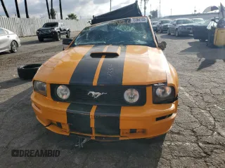 2007 Ford Mustang GT Deluxe with VIN 1ZVFT85H375334354, listed as a Copart auction lot 73364193 with Not Provided miles and Salvage Title. Bid and sale history available at carsss.com. Image 5.