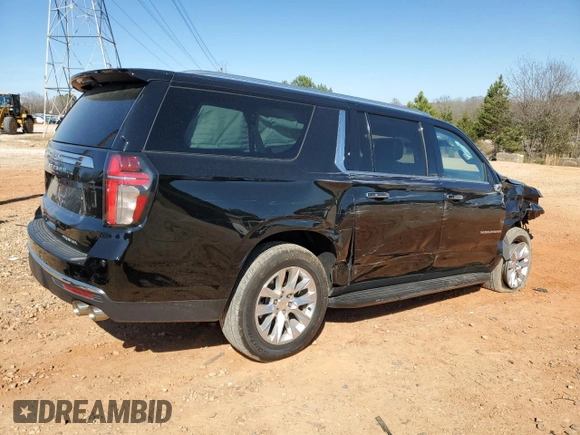 2023 Chevrolet Suburban Premier with VIN 1GNSCFKD1PR135410, listed as a Copart auction lot 50236775 with 40,364 mi miles and Salvage title. Bid and sale history available at DreamBid. Image 3.