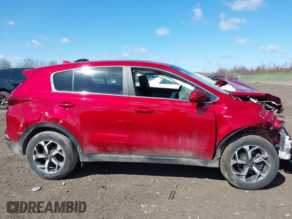 2022 Kia Sportage LX with VIN KNDPMCAC9N7010389, listed as a IAAI auction lot 42062688 with 11,666 mi miles. Bid and sale history available at carsss.com. Image 13.