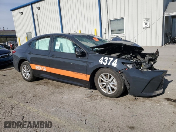 2025 Toyota Camry LE z VIN 4T1DAACK5SU523538, wystawiony jako Copart lot #55269975 z przebiegiem Nie podano mil oraz Nie do naprawy • Non repairable. Historia ofert i sprzedaży dostępna na DreamBid. Obrazek 4.
