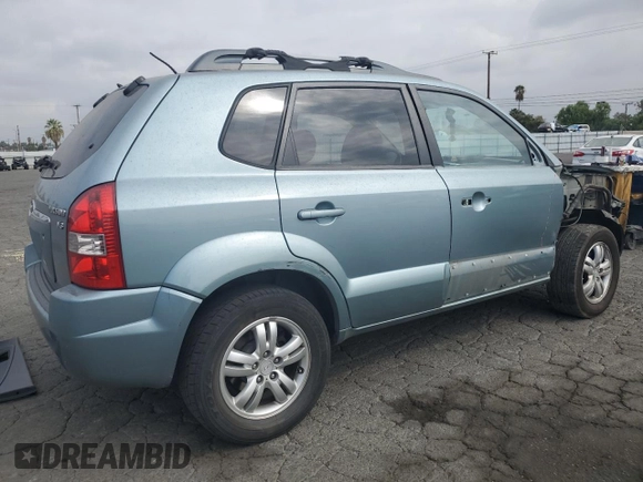 2008 Hyundai Tucson SE with VIN KM8JN72D98U843161, listed as a Copart auction lot 71192824 with 142,822 mi miles and Salvage Title. Bid and sale history available at carsss.com. Image 3.
