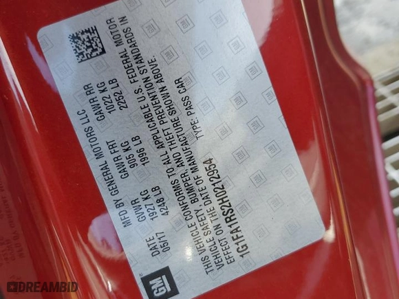 2017 Chevrolet Camaro 1LT with VIN 1G1FA1RS2H0212954, listed as a Copart auction lot 45390675 with NaN miles and Salvage Title. Bid and sale history available at carsss.com. Image 12.