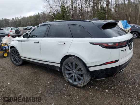 2019 Land Rover Range Rover Velar R-Dynamic HSE with VIN SALYM2FX0KA222812, listed as a Copart auction lot 83140394 with 115,447 mi miles and Salvage Title. Bid and sale history available at carsss.com. Image 2.