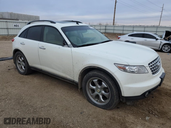 2003 Infiniti FX Options with VIN JNRAS08W13X200291, listed as a Copart auction lot 48316235 with 121,134 mi miles and Non Repairable. Bid and sale history available at DreamBid. Image 4.