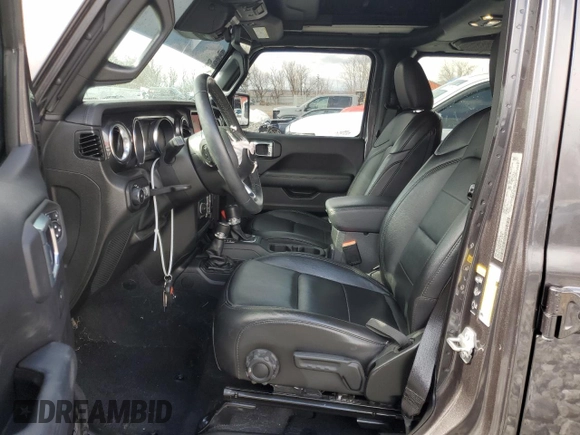2022 Jeep Wrangler Unlimited Sahara with VIN 1C4HJXEN9NW191371, listed as a Copart auction lot 44553585 with 38,167 mi miles and Salvage title. Bid and sale history available at DreamBid. Image 7.