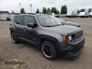 2017 Jeep Renegade Altitude with VIN ZACCJABB6HPG38032, listed as a Copart auction lot 57104715 with 131,692 mi miles and Salvage title. Bid and sale history available at DreamBid. Image 4.
