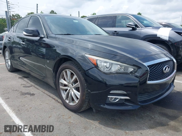 2014 Infiniti Q50 Premium with VIN JN1BV7AR1EM688240, listed as a IAAI auction lot 42118871 with 165,529 mi miles and . Bid and sale history available at DreamBid. Image 6.