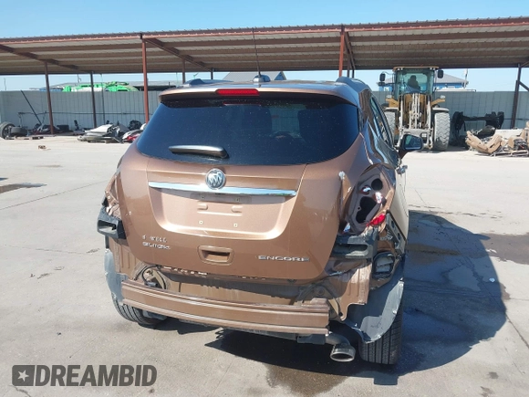 2016 Buick Encore Leather with VIN KL4CJCSB6GB656528, listed as a IAAI auction lot 42083024 with 72,582 mi miles. Bid and sale history available at carsss.com. Image 6.
