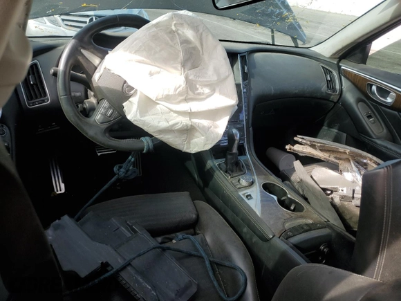 2015 Infiniti Q50 Premium with VIN JN1BV7AP5FM331451, listed as a Copart auction lot 63052025 with Not provided miles and Salvage title. Bid and sale history available at DreamBid. Image 8.