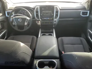 2020 Nissan Titan Platinum Reserve with VIN 1N6AA1EFXLN511854, listed as a Copart auction lot 83450044 with 75,894 mi miles and Salvage title. Bid and sale history available at DreamBid. Image 8.