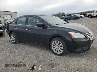 2015 Nissan Sentra SV with VIN 3N1AB7AP4FY331104, listed as a Copart auction lot 52337765 with 145,243 mi miles and Salvage Title. Bid and sale history available at carsss.com. Image 4.