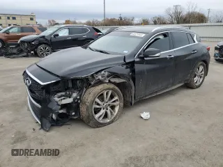 2018 Infiniti QX30 Luxury z VIN SJKCH5CP1JA053181, wystawiony jako Copart lot #84521944 z przebiegiem Nie podano mil oraz Szkoda całkowita • Salvage title. Historia ofert i sprzedaży dostępna na DreamBid. Obrazek 1.