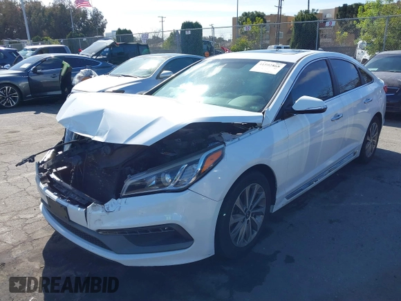2016 Hyundai Sonata Sport with VIN 5NPE34AFXGH411507, listed as a IAAI auction lot 41592868 with 96,627 mi miles and . Bid and sale history available at DreamBid. Image 17.
