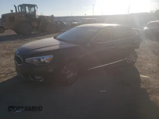 2014 Kia Cadenza Premium with VIN KNALN4D73E5163830, listed as a Copart auction lot 77258514 with 0 mi miles and Salvage Title. Bid and sale history available at carsss.com. Image 1.