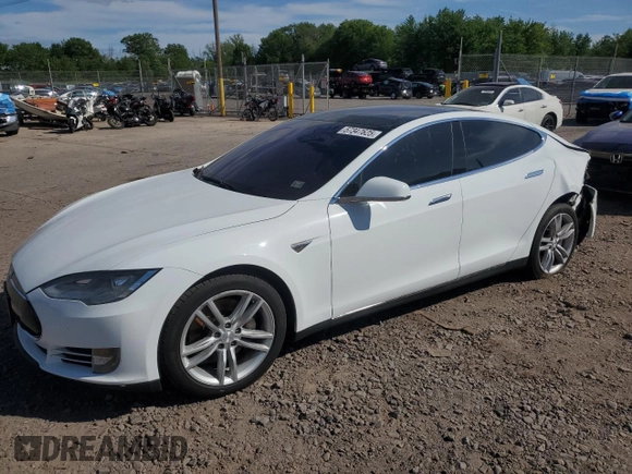 2014 Tesla Model S 60 z VIN 5YJSA1H19EFP37392, wystawiony jako Copart lot #57347625 z przebiegiem Nie podano mil oraz Szkoda całkowita • Salvage title. Historia ofert i sprzedaży dostępna na DreamBid. Obrazek 1.