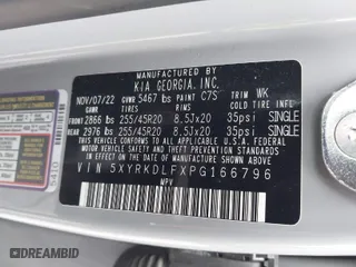 2023 Kia Sorento X-Line SX Prestige with VIN 5XYRKDLFXPG166796, listed as a IAAI auction lot 41556506 with 50,877 mi miles. Bid and sale history available at carsss.com. Image 9.