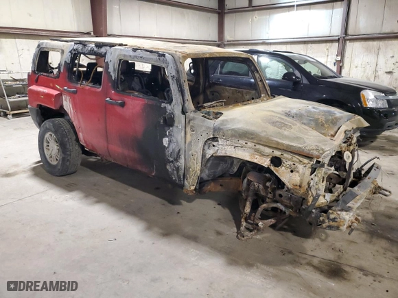 2007 Hummer H3 SUV with VIN 5GTDN13E078111118, listed as a Copart auction lot 43430075 with 0 mi miles and Salvage Title. Bid and sale history available at carsss.com. Image 4.