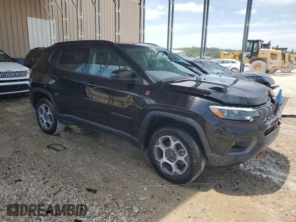 2022 Jeep Compass Trailhawk с VIN 3C4NJDDB7NT224415, выставлен на аукционе Copart как лот 64524585 с пробегом 56 329 миль миль и Чистый • Clean title. История ставок и продаж доступна на DreamBid. Изображение 4.