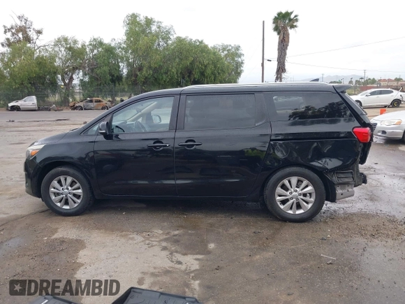 2015 Kia Sedona LX with VIN KNDMB5C14F6051455, listed as a IAAI auction lot 41991513 with 154,967 mi miles and . Bid and sale history available at DreamBid. Image 14.
