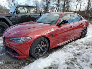 2019 Alfa Romeo Giulia Quadrifoglio with VIN ZARFAMEV2K7604376, listed as a Copart auction lot 45450905 with 12,325 mi miles and Salvage title. Bid and sale history available at DreamBid. Image 1.