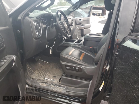 2021 GMC Sierra 1500 AT4 with VIN 3GTU9EET1MG464553, listed as a Copart auction lot 42709005 with 43,071 mi miles and Salvage Title. Bid and sale history available at carsss.com. Image 7.