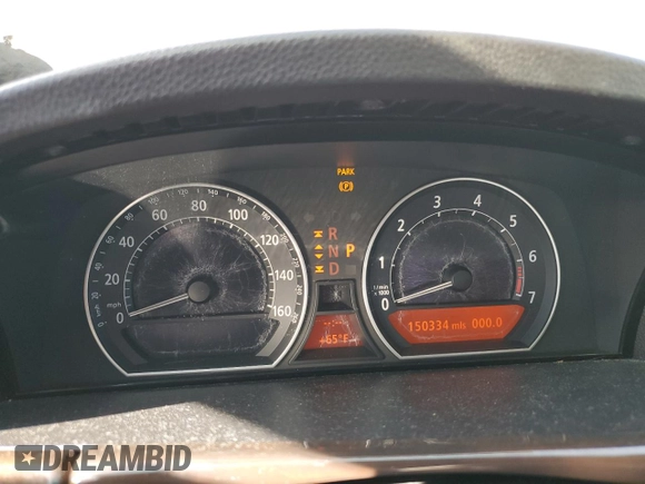 2007 BMW 7 Series 750i with VIN WBAHL83557DT09205, listed as a Copart auction lot 83580374 with 150,334 mi miles and Clean title. Bid and sale history available at DreamBid. Image 9.