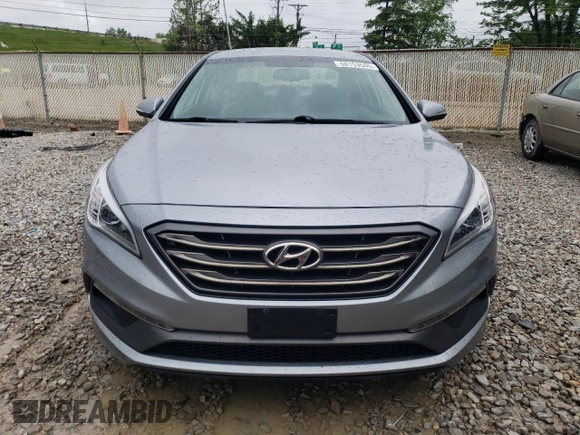2015 Hyundai Sonata Sport with VIN 5NPE34AF3FH072555, listed as a Copart auction lot 58153545 with 128,180 mi miles and Salvage title. Bid and sale history available at DreamBid. Image 5.