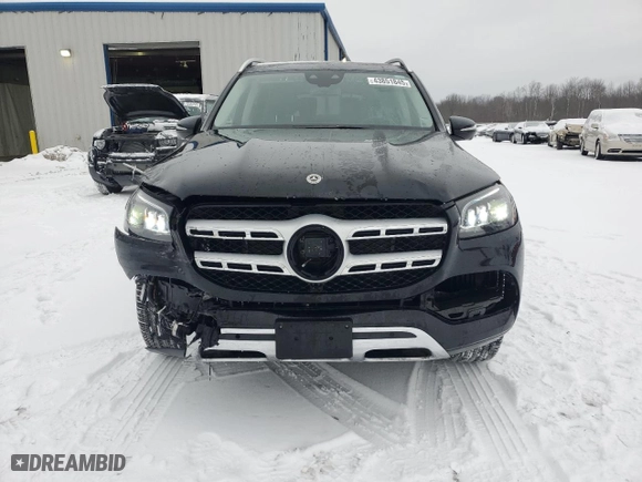 2023 Mercedes-Benz GLS with VIN 4JGFF5KE6PA986665, listed as a Copart auction lot 43851845 with 30,076 mi miles and Salvage Title. Bid and sale history available at carsss.com. Image 5.