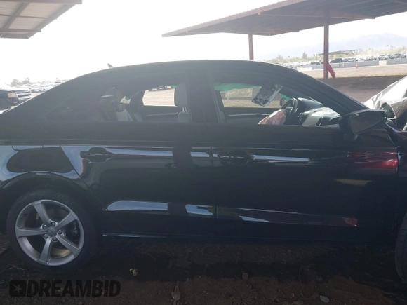 2015 Audi A3 1.8T Premium with VIN WAUACGFF3F1122058, listed as a IAAI auction lot 41689794 with 1 mi miles. Bid and sale history available at carsss.com. Image 13.