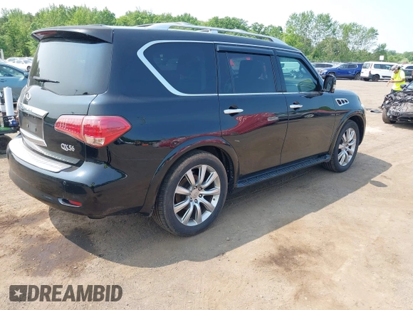 2012 Infiniti QX56 7-passenger z VIN JN8AZ2NF6C9515429, wystawiony jako IAAI lot #42419473 z przebiegiem 133 665 mil mil oraz . Historia ofert i sprzedaży dostępna na DreamBid. Obrazek 4.