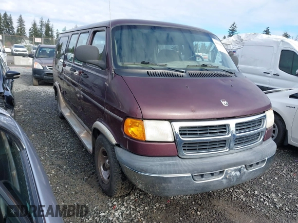 2001 Dodge Cargo Conversion with VIN 2B6HB11Y11K542977, listed as a IAAI auction lot 41518593 with 135,125 mi miles. Bid and sale history available at carsss.com. Image 1.