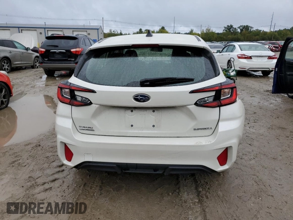 2024 Subaru Impreza with VIN JF1GUABC8R8279007, listed as a Copart auction lot 74223064 with 10,608 mi miles and Salvage Title. Bid and sale history available at carsss.com. Image 6.