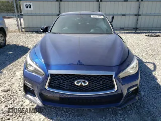2020 Infiniti Q50 Red Sport 400 with VIN JN1FV7AP9LM630521, listed as a Copart auction lot 45951955 with 25,865 mi miles and Salvage title. Bid and sale history available at DreamBid. Image 5.