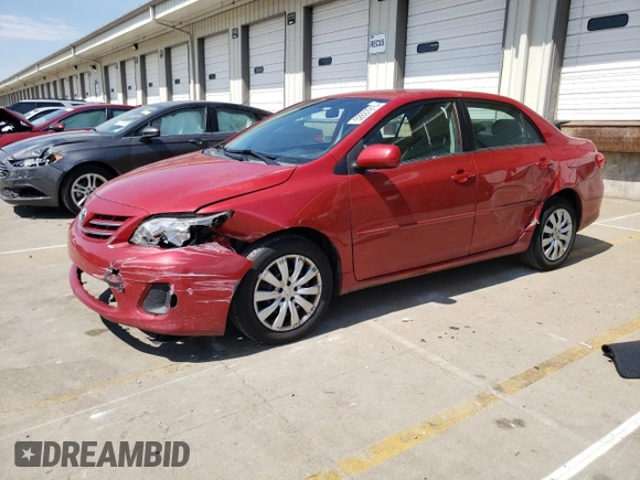 2013 Toyota Corolla L with VIN 2T1BU4EE1DC967124, listed as a Copart auction lot 52697915 with 206,278 mi miles and Salvage Title. Bid and sale history available at DreamBid. Image 1.