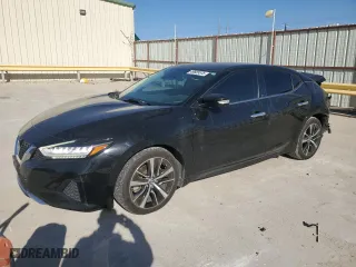 2021 Nissan Maxima SV with VIN 1N4AA6CV9MC508280, listed as a Copart auction lot 49689575 with 79,780 mi miles and Salvage Title. Bid and sale history available at carsss.com. Image 1.
