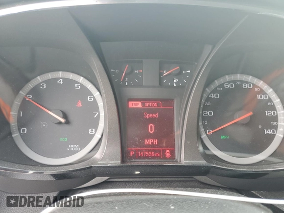 2013 GMC Terrain SLE with VIN 2GKALSEK9D6217419, listed as a Copart auction lot 56045594 with 147,536 mi miles and Non Repairable. Bid and sale history available at DreamBid. Image 9.
