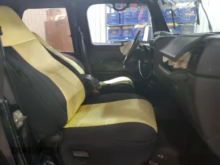 2001 Jeep Wrangler Sport with VIN 1J4FA49S01P352257, listed as a Copart auction lot 47084425 with 114,414 mi miles and Salvage Title. Bid and sale history available at carsss.com. Image 11.