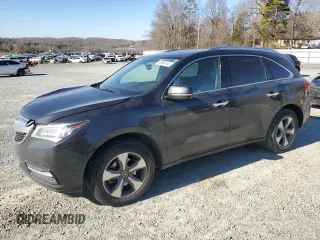 2015 Acura MDX with VIN 5FRYD3H24FB014281, listed as a Copart auction lot 88963145 with 219,167 mi miles and Salvage title. Bid and sale history available at DreamBid. Image 1.