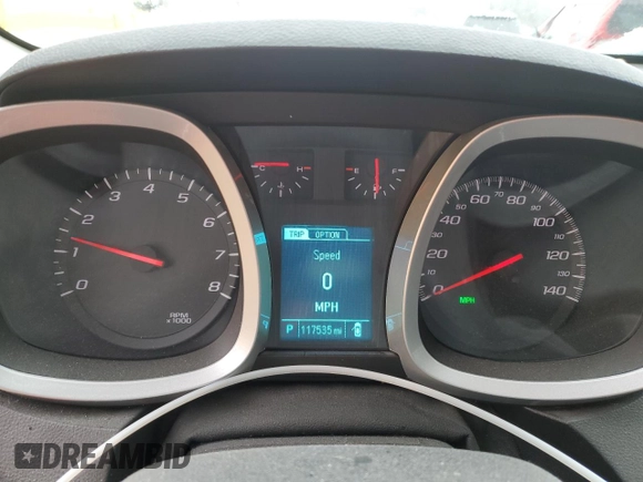 2015 Chevrolet Equinox LT with VIN 1GNALCEKXFZ133836, listed as a Copart auction lot 44160395 with 117,535 mi miles and Salvage Title. Bid and sale history available at carsss.com. Image 9.