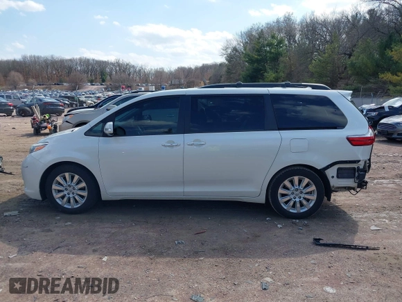 2016 Toyota Sienna XLE with VIN 5TDYK3DC5GS700459, listed as a IAAI auction lot 41905607 with Not provided miles and . Bid and sale history available at DreamBid. Image 14.