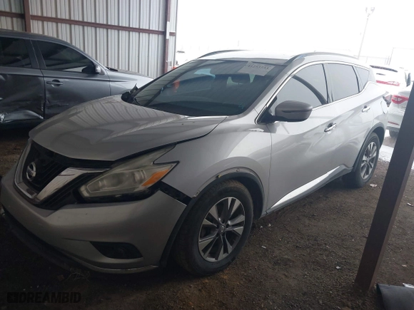 2017 Nissan Murano SL with VIN 5N1AZ2MG2HN101161, listed as a IAAI auction lot 41253733 with 164,808 mi miles. Bid and sale history available at carsss.com. Image 2.
