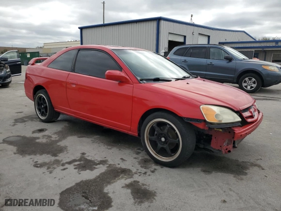 2003 Honda Civic EX with VIN 1HGEM22953L031993, listed as a Copart auction lot 45416955 with 262,482 mi miles and Salvage Title. Bid and sale history available at carsss.com. Image 4.