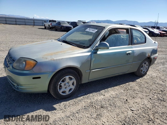2003 Hyundai Accent GL with VIN KMHCG35C83U257641, listed as a Copart auction lot 73421464 with 143,814 mi miles and Clean Title. Bid and sale history available at carsss.com. Image 1.