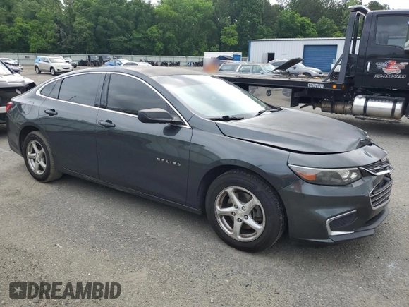 2017 Chevrolet Malibu LS with VIN 1G1ZB5ST5HF102580, listed as a Copart auction lot 53955965 with 190,408 mi miles and Salvage Title. Bid and sale history available at DreamBid. Image 4.