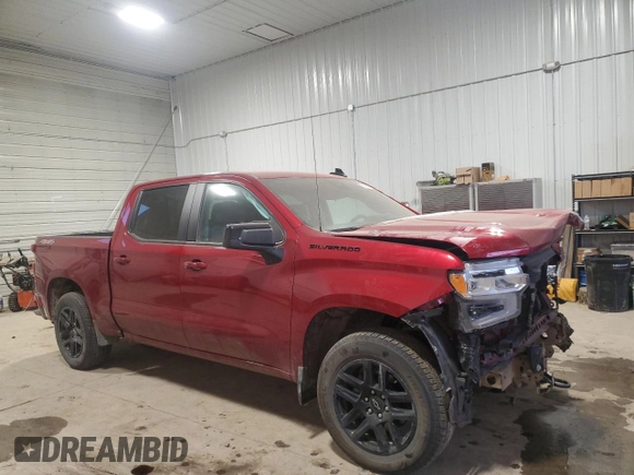 2024 Chevrolet Silverado 1500 RST with VIN 1GCUDEED5RZ230463, listed as a Copart auction lot 86950434 with 19,739 mi miles and Salvage Title. Bid and sale history available at carsss.com. Image 4.