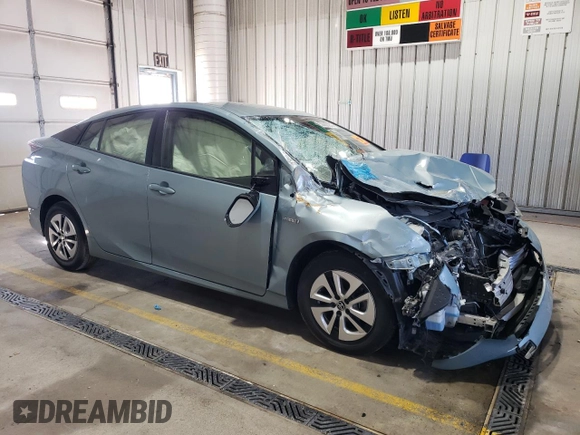 2017 Toyota Prius Two with VIN JTDKBRFU5H3577666, listed as a Copart auction lot 53668975 with 60,752 mi miles and Salvage Title. Bid and sale history available at DreamBid. Image 4.